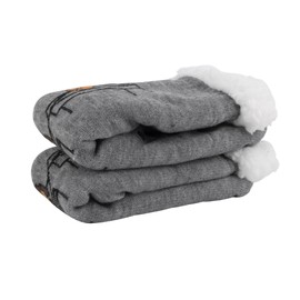 profeeteroles Fluffy Sherpa Socks With Faux Fur Lining and Gripped Feet, So Warm And Cozy!