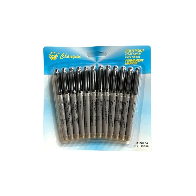 CRAVIING Permanent Markers – Pack of 12 - Perfect on