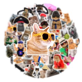 Cats Stickers for Laptop(66 Pcs),Gift for Kids Teens Adults Girl,Cute Cat Waterproof Stickers for Water Bottle,Vinyl Stickers for Scrapbook,Journal,Dairy,Skateboard