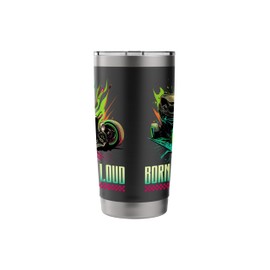 Hot Rod, Born To Be Loud, Muscle Car Rat Rod Stainless Steel Insulated Tumbler