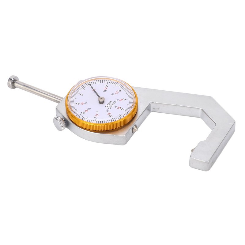 Thickness Gauge Tool Round Dial Indicator Handheld Portable Tester Caliper
