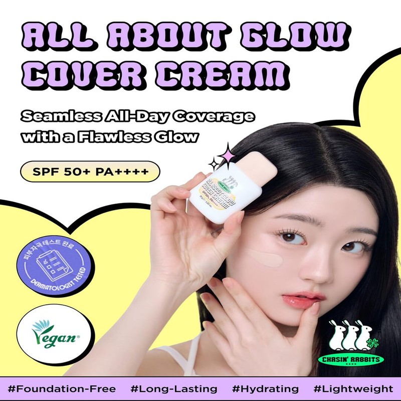 CHASIN' RABBITS [CHASIN' RABBITS]All About Glow Cover Cream 35g SPF50+
