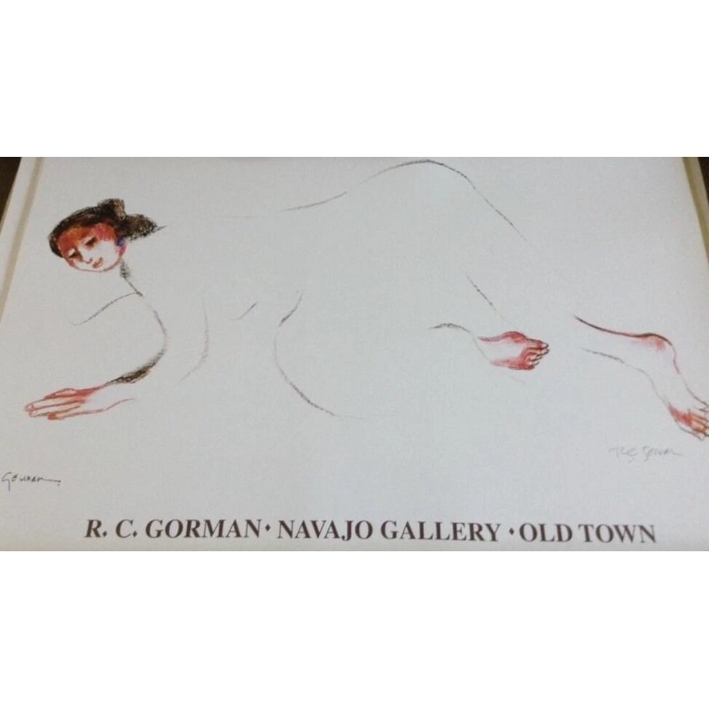 RC Gorman, "Meadows" Poster Signed 24X36