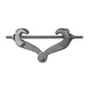 Beam Clamp, Rod Sz 7/8 In, Malleable Iron