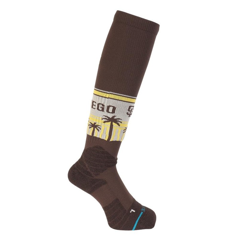 Stance 01003 SD PALMS OTC BROWN Socks, BROWN (01003)