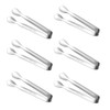 6 Pcs Ice Tongs,Stainless Steel Mini Tong,Durable Serving Tongs,Small Serving