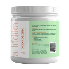 HEBBE Óxido de Zinc No Nano 500 g | Filtro UV Mineral | Calmante Antiirritante | Matificante Piel Grasa | Cosmética DIY