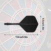 Pack of 10 Dart Shafts and Flights Made of One