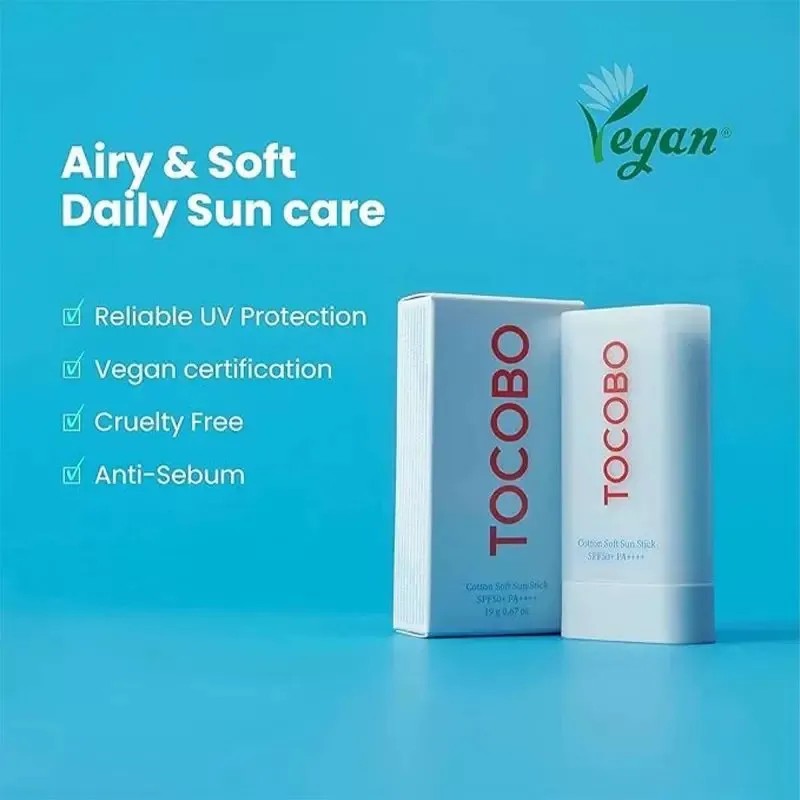 2tocobo Cotton Soft Sun Stick Spf50 Protector Solar Coreano