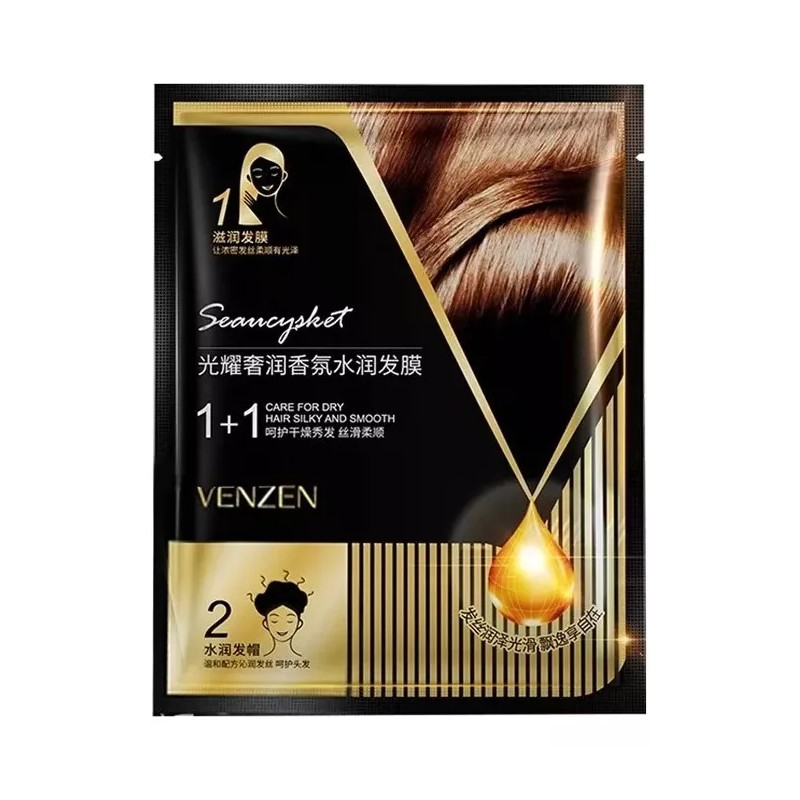 Venzen 3 Mascarillas Cabello Hidratante Reparadora Aguacate Gorra