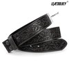 LEACOOLKEY Western Belt Strap for Men without Buckle 1.5" Wide