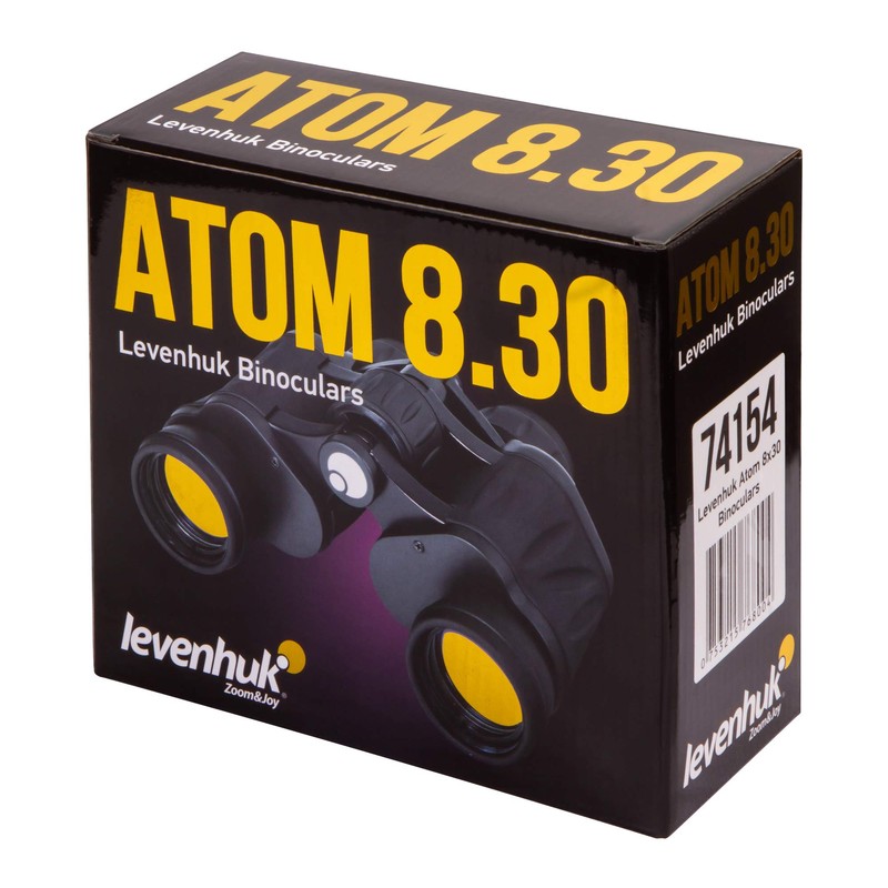 Levenhuk Atom 8 x 30 Accessories, Adult, Unisex, Black (Black),