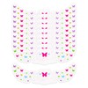 10pcs Pride Freckles Face Tattoos, Holographic Rainbow Butterfly Glitter Temporary Tattoos Waterproof Speckles Makeup Patches for Pride Parade Rave Festival Party Accessories