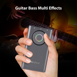 MOOER Guitar Bass Multi Effects Processor Guitar Integrated Pedal Processor Rechargeable BT Wireless Portable Guitar Interference Practice Tool Built-in 126 Effects OTG Internal Recording for Performance Practice