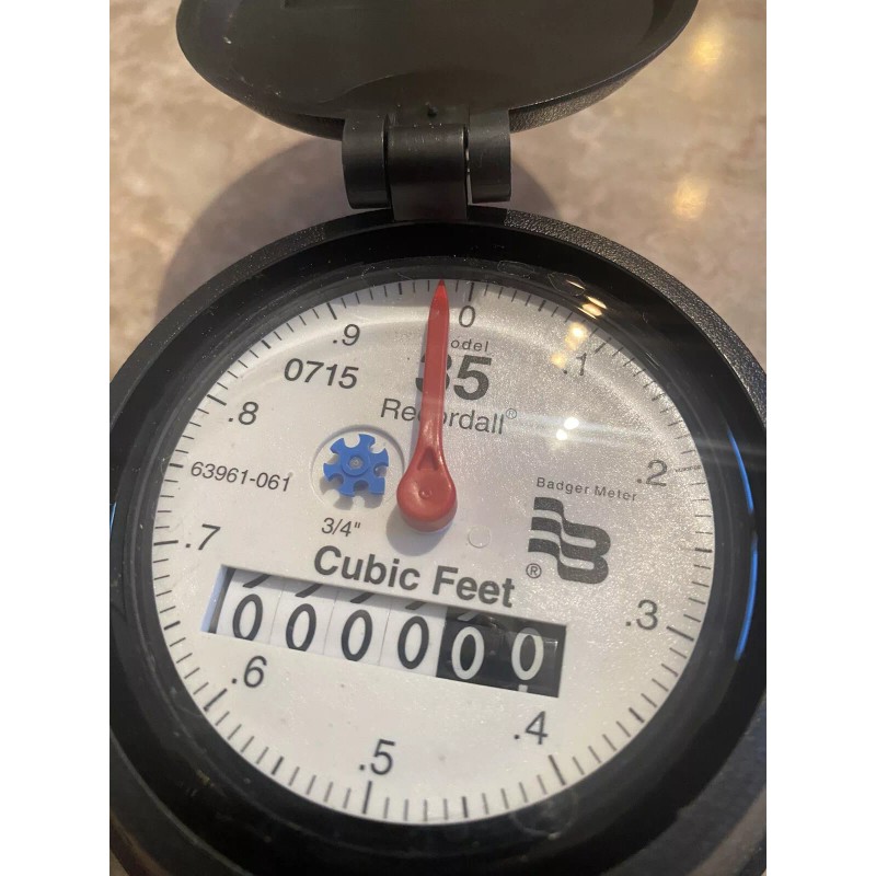 Badger Water Meter Recordall 63961-061 Model 35 New