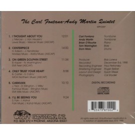 Carl Fontana-Andy Martin Quintet - Live at Capozzoli's -  New...Sealed - WPCD87