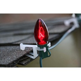 Christmas Light Clip for C7 C9 and Mini Christmas Lights Universal All-in-One Christmas Clip Gutter Clip Shingle Clip Bag of 100