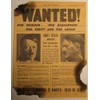 Framed World War Two, WW2 Newspaper. Nazi ADOLF HITLER Wanted