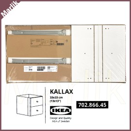 IKEA KALLAX Insert With 2 Drawers, 13''x13'' White, 702.866.45, NEW