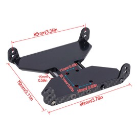 Carbon Fiber Chassis Skid Plate Transmission Plate for 1/10 RC Crawler Car Axial SCX10 Capra 1.9 UTB F9 AXI03004 Upgrade Parts