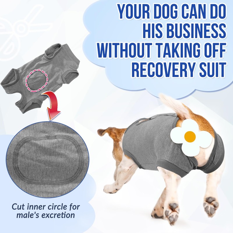 AUTOWT Dog Surgery Recovery Suit, Dog Cone E-Collar Alternative After