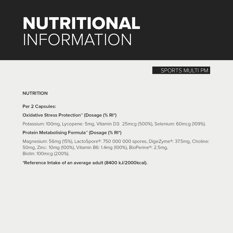 Bulk Sports Multi AM:PM Capsules, Multivitamins and Minerals, Pack of