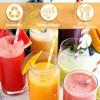 Lychico 300 Pack Paper Straws, Biodegradable Drinking Straws Assorted Colours,