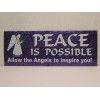 Angel Bumper Sticker - "Peace is possible" - AS633