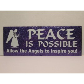 Angel Bumper Sticker - "Peace is possible" - AS633