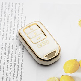 Tautrophen Key Fob Cover fit for Honda 2014-2022 HR-V Fit Pilot Odyssey LX EX