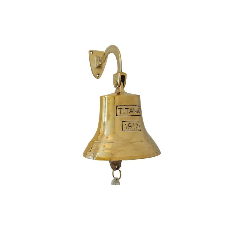 zeitzone Titanic 1912 Brass Ship Bell Nostalgia Maritime 14 cm