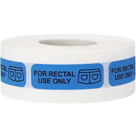for Rectal Use Only Medical Healthcare Labels 0.5 x 1.5 Inch 500 Total Stickers