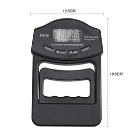 Dinamómetro Digital de Mano YOMYM, Medición de Fuerza de Agarre 90 kg/185 lb, Potencia de Agarre Electrónico de Mano, para Pruebas de Fuerza de Agarre