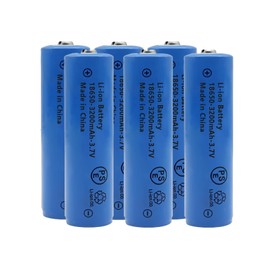 Svenirven 6 Packs 3.7V 18650 Button top Battery High Capacity 3200mAh 18650 Rechargeable Batteries for Headlamp, LED Flashlight, Electronic Devices et