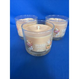 Yankee Candle Mango Ice Cream Large Tumbler 4.3 Oz 1 Wick  Glass Jar Peach