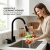 Swiwikai Kitchen Faucet with Pull Down Sprayer & Glass Rinser,