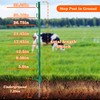Zoiut 50 Pack Electric Fence Posts,48 Inch/4FT Step-in Plastic Posts