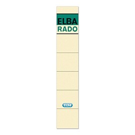Elba Folder Spine Labels Short/Narrow Pack of 10 100420941 Rückenschilder Rado, schmal und kurz, selbstklebend, 10 Stück chamois