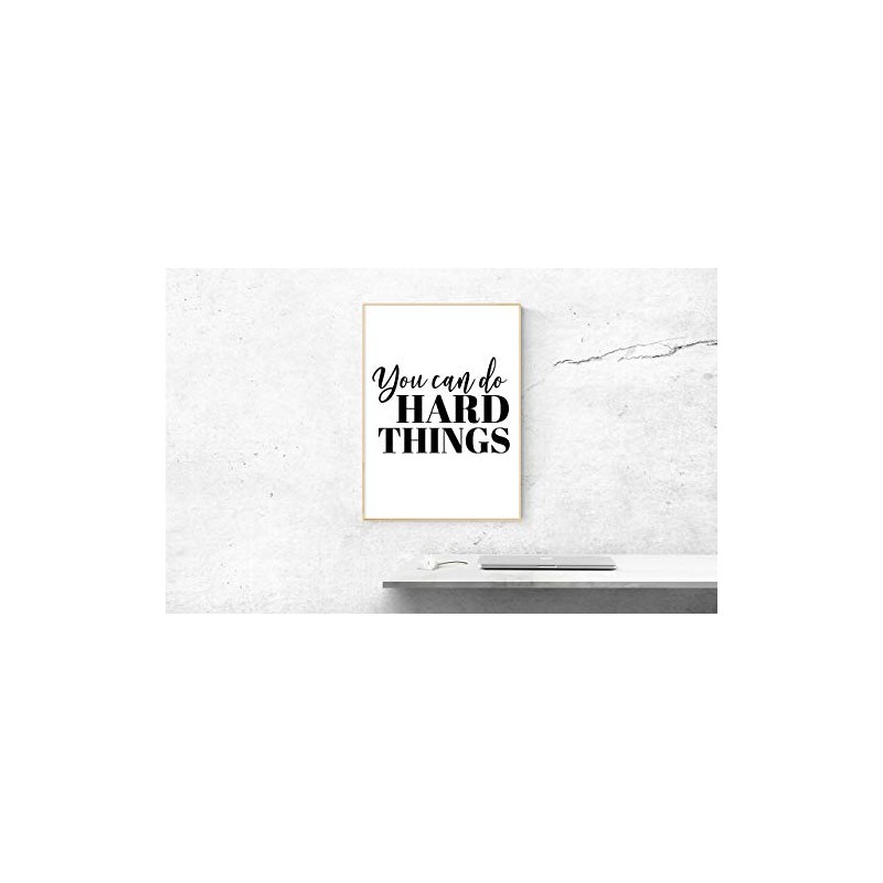 You Can Do Hard Things Poster, Unframed, Minimalist Print