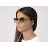 X-LAB XLAB Unisex Moscot Style Sunglasses 8004, Yellow/Sky Blue
