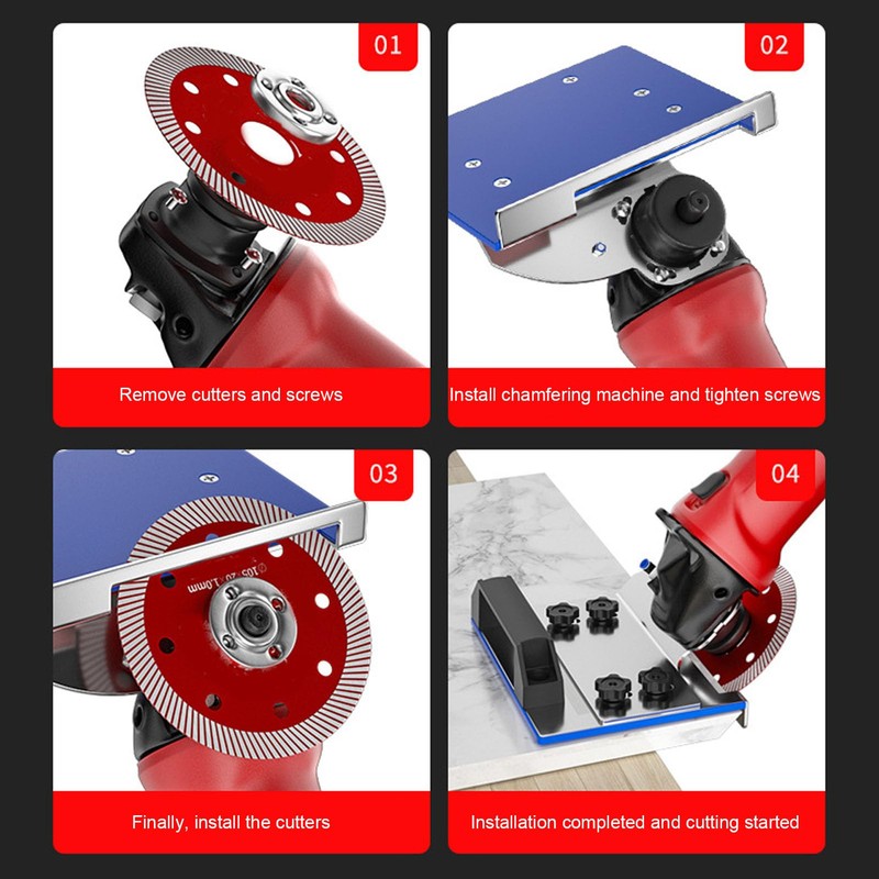 Angle Grinder Stand for Tiles, 45°Chamfer Cutting, Angle Grinder Stand,