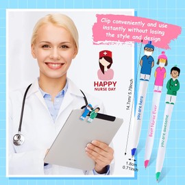12pcs Nursing Pens for Nurses, Thank You Nurse Pens, Nurse Week Gifts Nurse Appreciation Gifts for Healthcare Assistants Hospital Staff, Workers Nursing School Students, Doctor Day Gifts Bulk