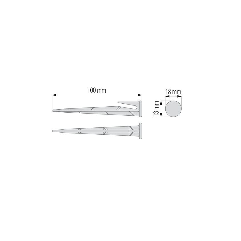 GARDENIX® Pack of 100 WirePEG Securing Pegs for Boundary Wire
