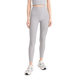 Beyond Yoga Women's Spacedye Caught in The Midi High Waist Leggings, Silver Mist, M