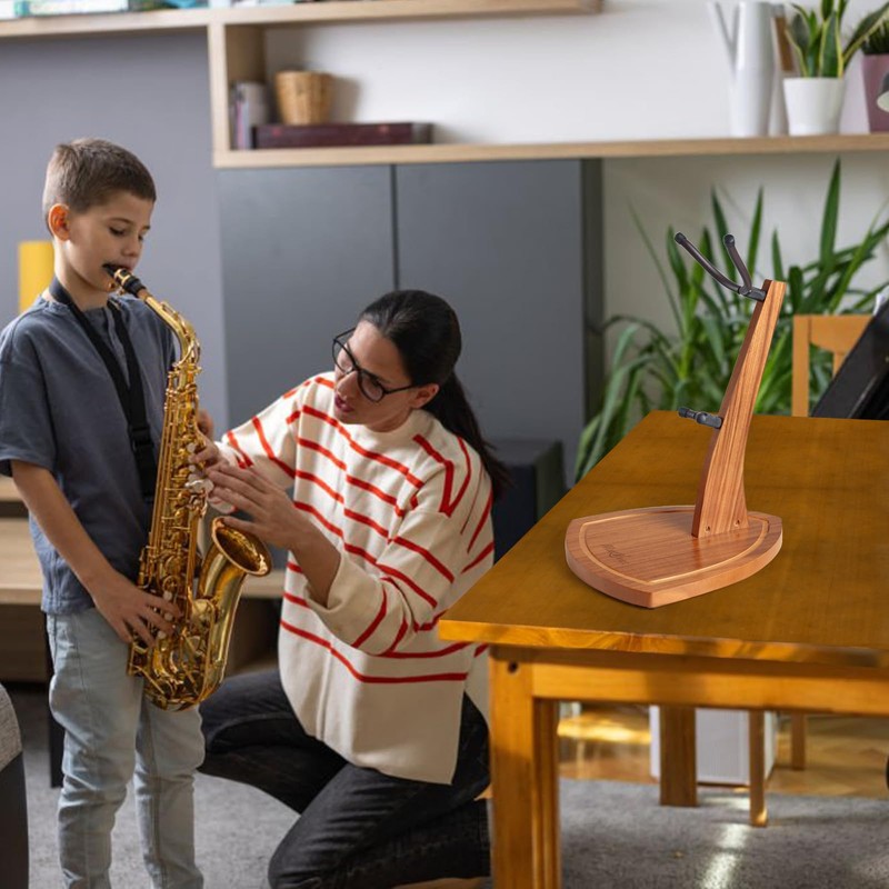 Musbeat Saxophone Stand, Saxophone Stand for Alto and Tenor, Zebra