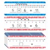 26 Pack Dry Erase Number Line Board Card 4”x12” Inch