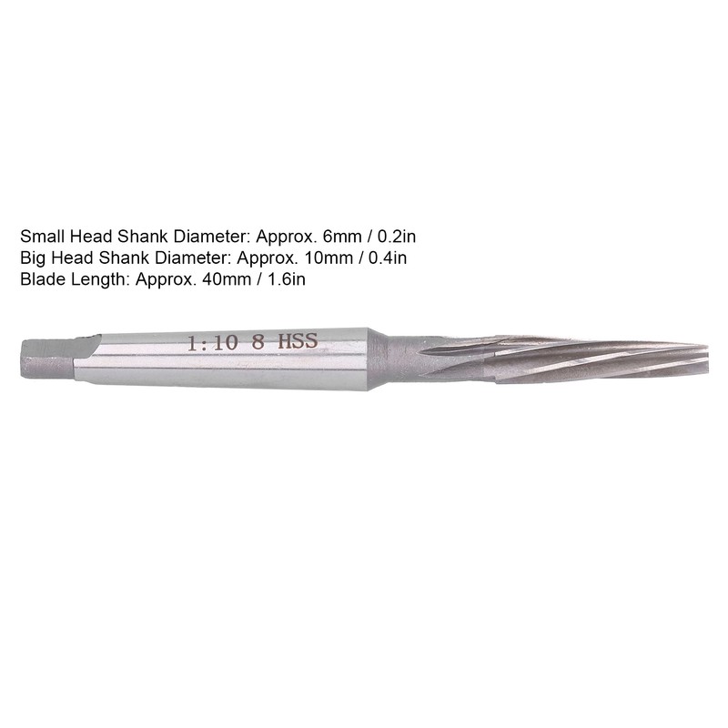 Spiral Reamer 1:10 HSS Taper Shank Tool for Reaming Mold