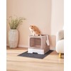 Medario Cat Litter Box with X-Large Litter Mat and Scoop,