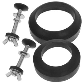 DOITOOL 1set Heavy Duty Toilet Tank to Bowl Bolt Kit Seal Easy Installation for Bathroom Replacement Parts Includes Bolts Washers