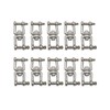 10Pcs M5 Double Swivel Eye Hook, 304 Stainless Steel Jaw